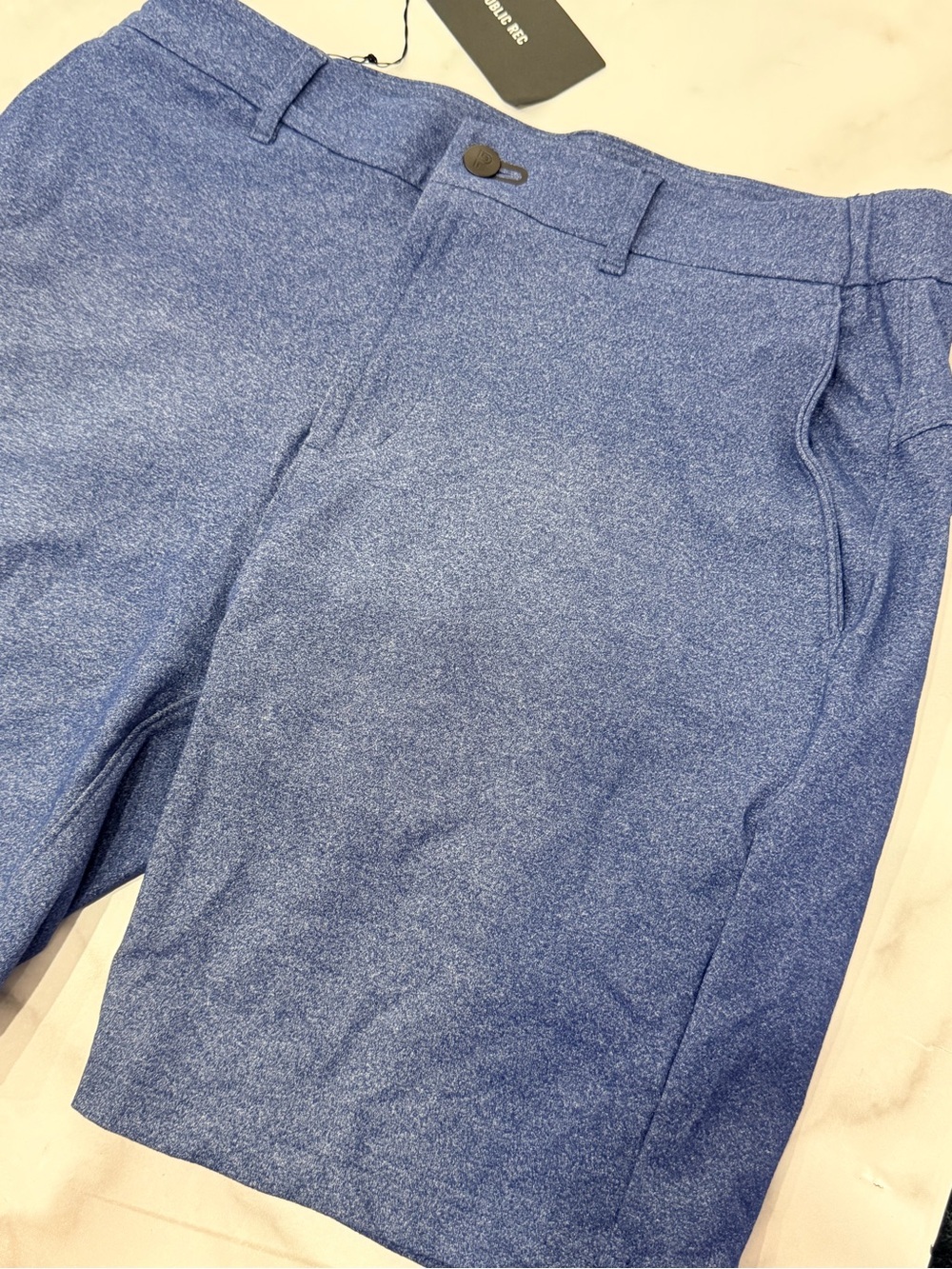 NEW Public Rec Gamechanger 5 Pocket Men Short Indigo blue stretch Size 28 - Picture 7 of 8